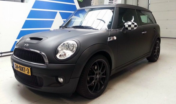 Carwrap mat zwart