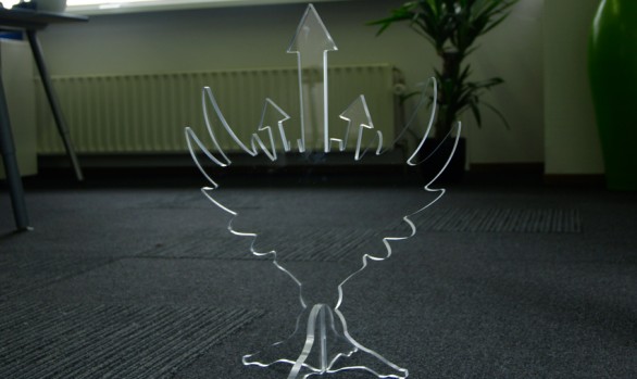Award van glashelder acrylaat