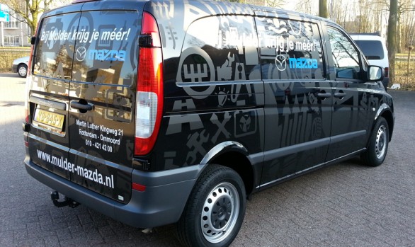 Autobelettering mat zwart