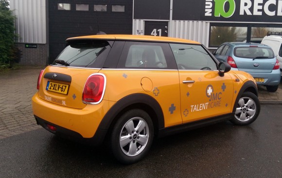 Autobelettering Mini Cooper