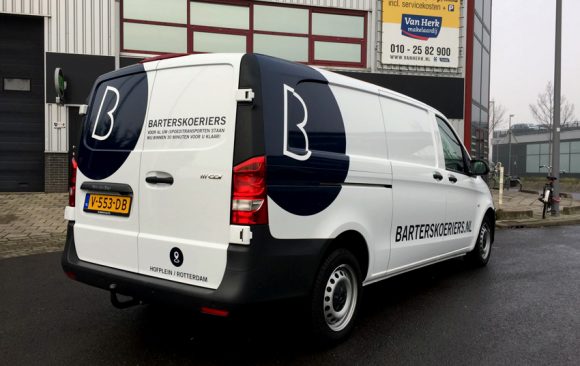 Barters Koerierservice autobelettering