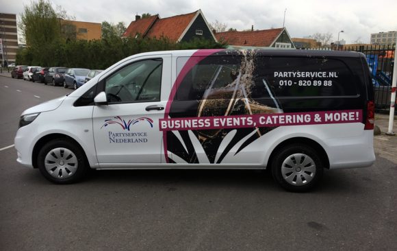 Partyservice Nederland autobelettering