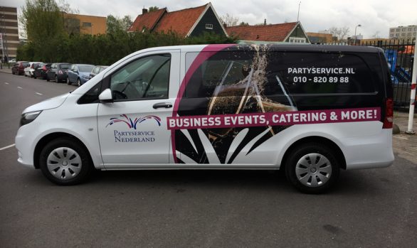 Partyservice Nederland autobelettering