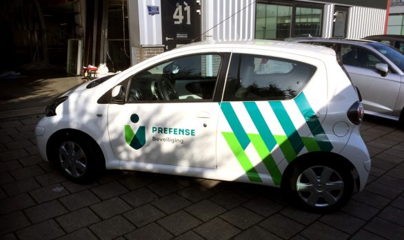 Prefense Beveliging autobelettering
