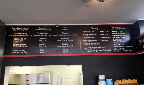 Waasdorp Vis Lage-Land menubord