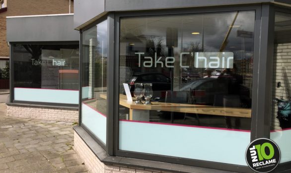 TakeChair Zoetermeer raambelettering