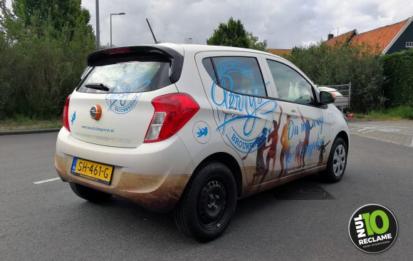 Beachclub Perry's carwrap / autobelettering Opel Karl