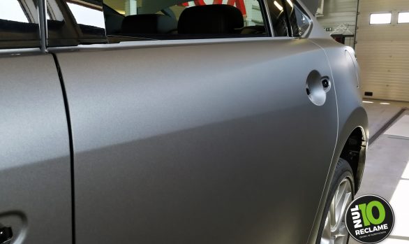 Mulder Mazda 6 carwrap (matt metallic grey) closeup