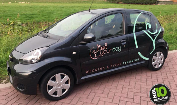 Cre8yourday autobelettering Toyota Aygo