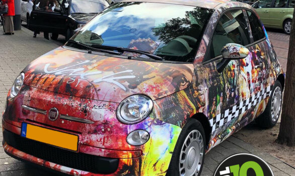 JacksArt / ArtShopRotterdam carwrap fullcolour (Fiat 500)