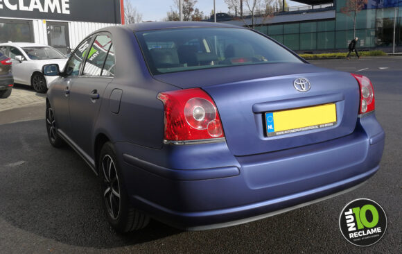 Carwrap Toyota Avensis (matt metallic dark blue)