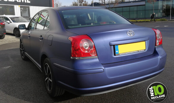 Carwrap Toyota Avensis (matt metallic dark blue)