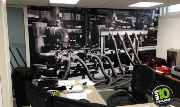 Oil Movement Services - Naadloos behang (Airtex)