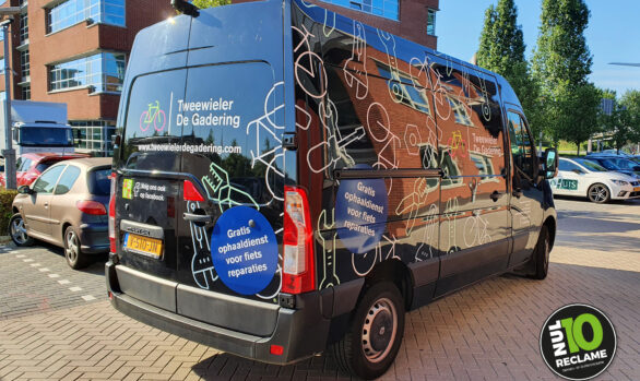 ASVZ Tweewieler de Gadering - Autobelettering (Renault Master)