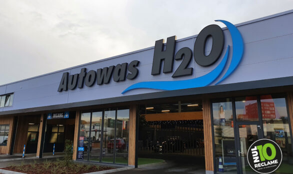 Autowas H2O - Lichtreclame / Doosletters