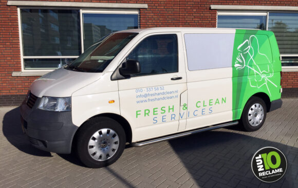 Fresh & Clean - Autobelettering (VW Transporter)