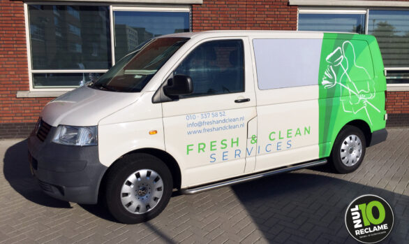Fresh & Clean - Autobelettering (VW Transporter)