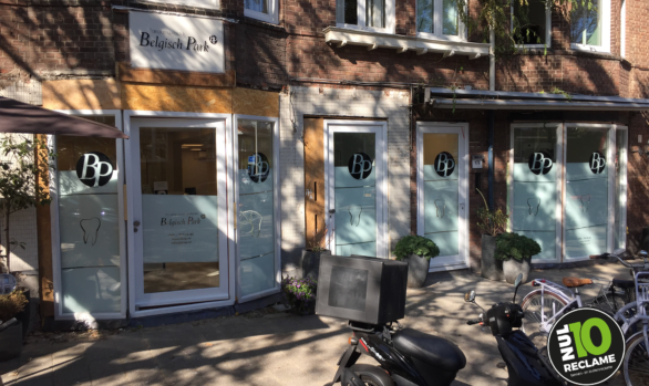 Tandheelkundige Kliniek Belgisch Park - Raambelettering