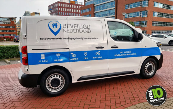 Beveiligd Nederland - Autobelettering (Opel Vivaro)