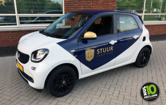 Stuur Chauffeurs - Autobelettering (Smart ForFour)